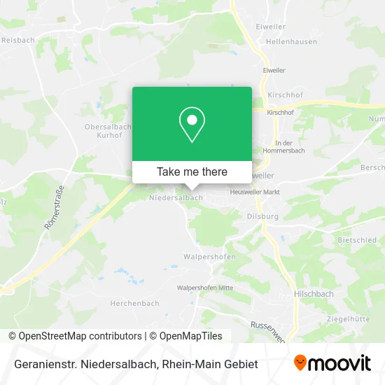 Карта Geranienstr. Niedersalbach