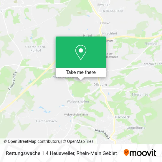 Карта Rettungswache 1.4 Heusweiler