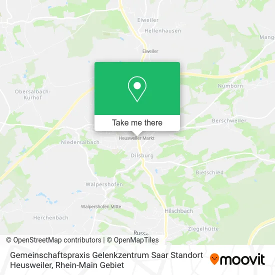 Карта Gemeinschaftspraxis Gelenkzentrum Saar Standort Heusweiler