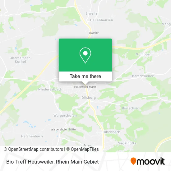Карта Bio-Treff Heusweiler