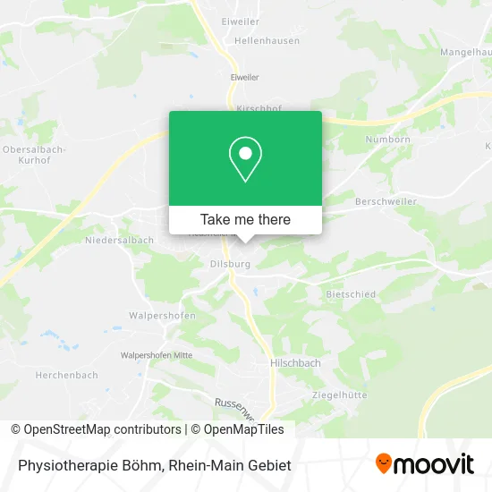 Карта Physiotherapie Böhm