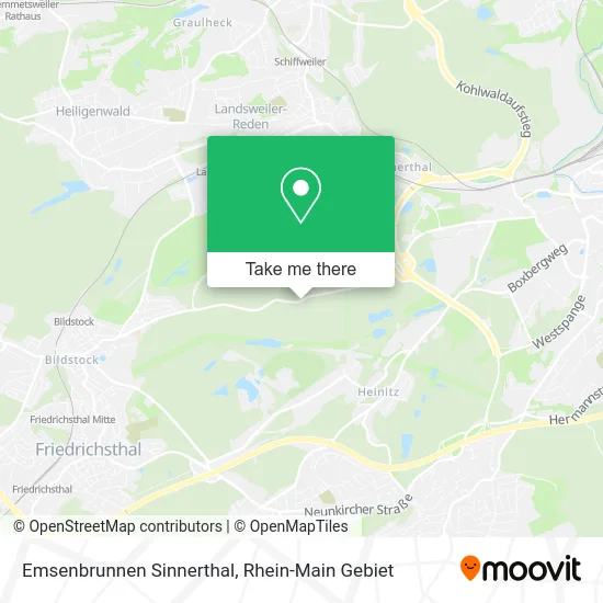 Карта Emsenbrunnen Sinnerthal