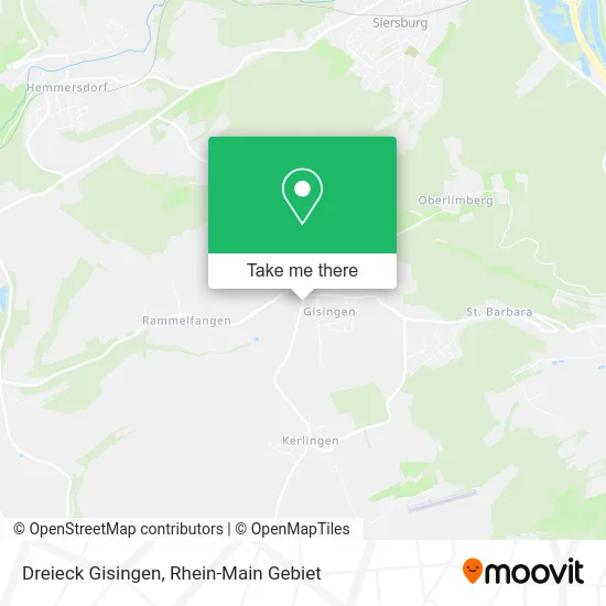 Карта Dreieck Gisingen