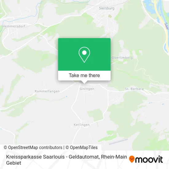 Карта Kreissparkasse Saarlouis - Geldautomat