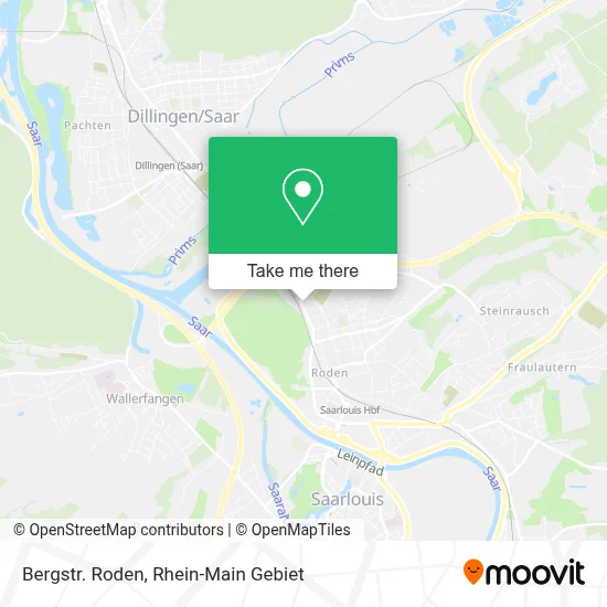 Bergstr. Roden map