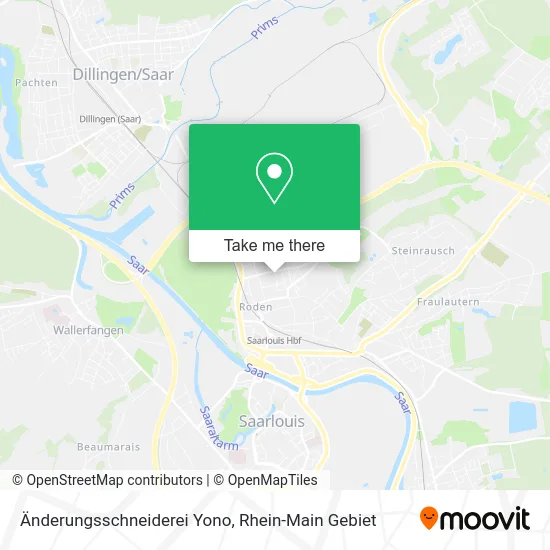 Änderungsschneiderei Yono map