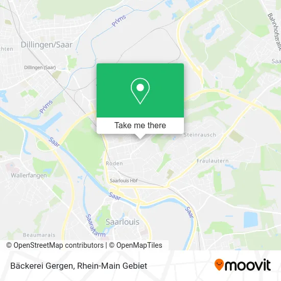 Карта Bäckerei Gergen