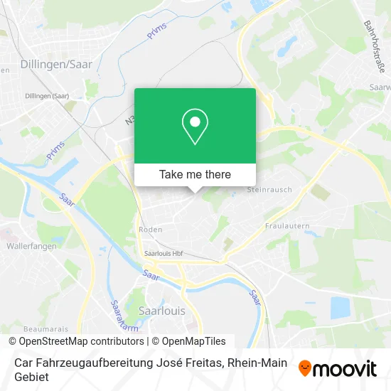 Car Fahrzeugaufbereitung José Freitas map