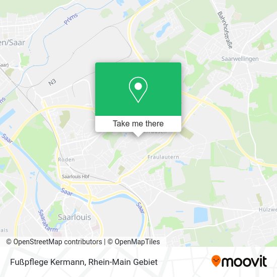 Карта Fußpflege Kermann