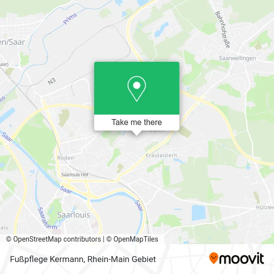 Карта Fußpflege Kermann