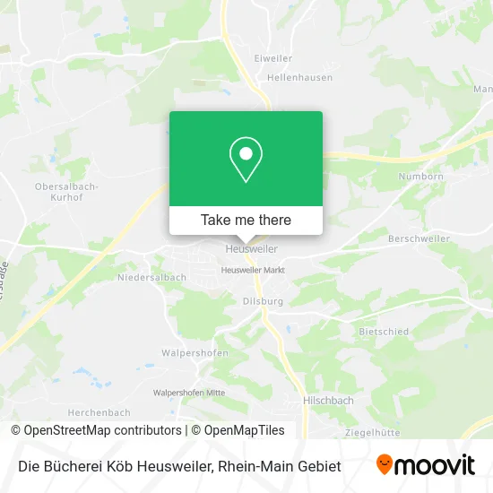 Карта Die Bücherei Köb Heusweiler