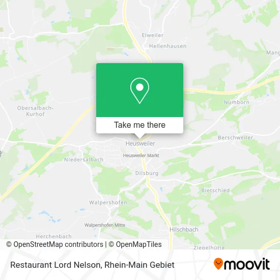Карта Restaurant Lord Nelson