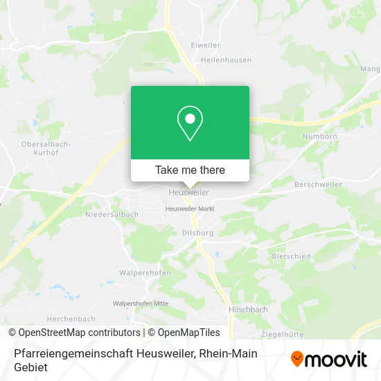 Карта Pfarreiengemeinschaft Heusweiler