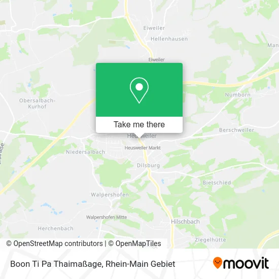 Карта Boon Ti Pa Thaimaßage