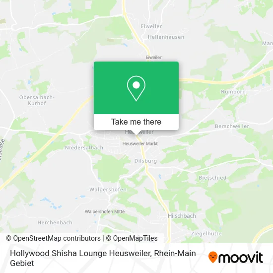 Карта Hollywood Shisha Lounge Heusweiler