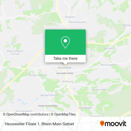Карта Heusweiler Filiale 1