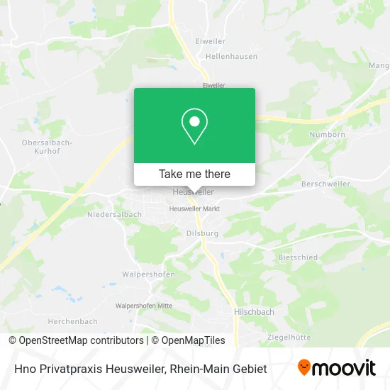 Карта Hno Privatpraxis Heusweiler