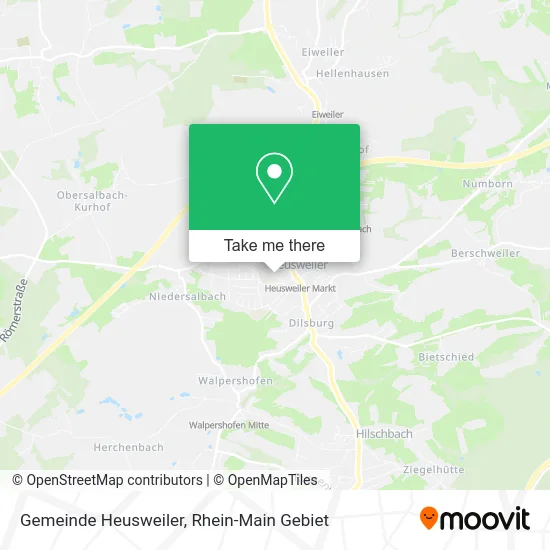 Карта Gemeinde Heusweiler