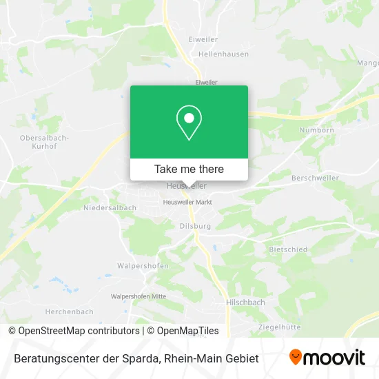Карта Beratungscenter der Sparda