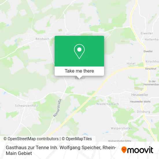 Карта Gasthaus zur Tenne Inh. Wolfgang Speicher