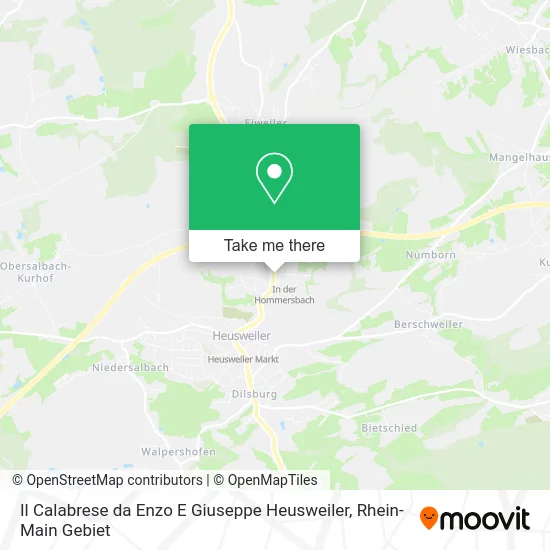 Карта Il Calabrese da Enzo E Giuseppe Heusweiler