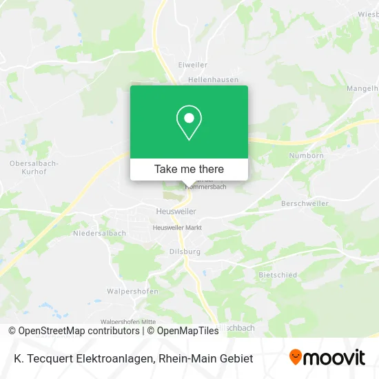 Карта K. Tecquert Elektroanlagen