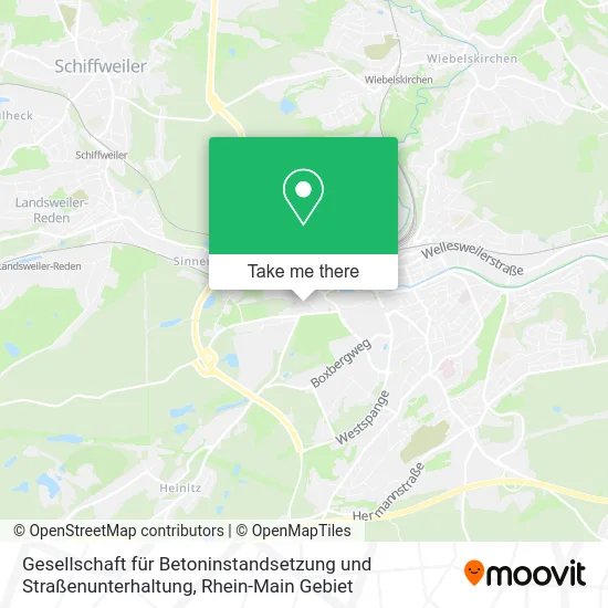 Карта Gesellschaft für Betoninstandsetzung und Straßenunterhaltung