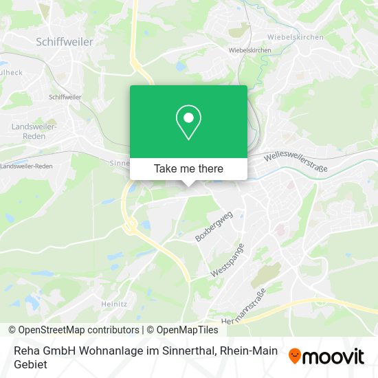 Карта Reha GmbH Wohnanlage im Sinnerthal