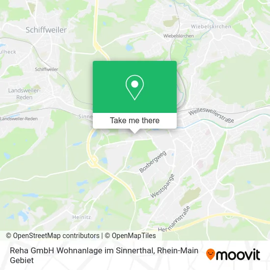 Карта Reha GmbH Wohnanlage im Sinnerthal
