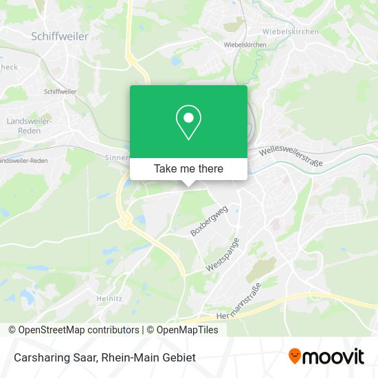 Карта Carsharing Saar