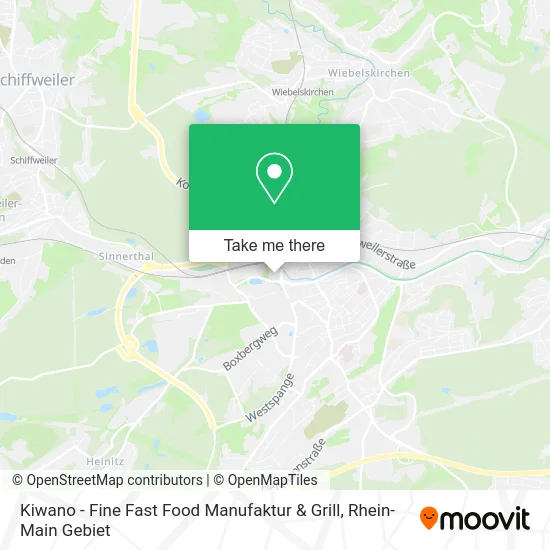 Карта Kiwano - Fine Fast Food Manufaktur & Grill