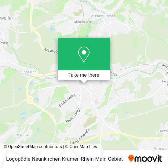 Карта Logopädie Neunkirchen Krämer