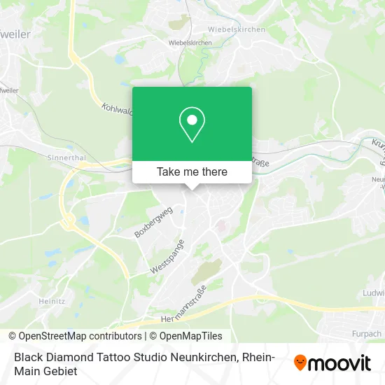 Карта Black Diamond Tattoo Studio Neunkirchen