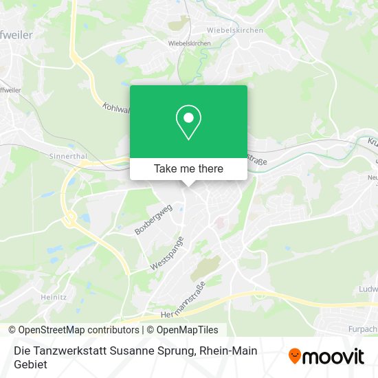 Карта Die Tanzwerkstatt Susanne Sprung