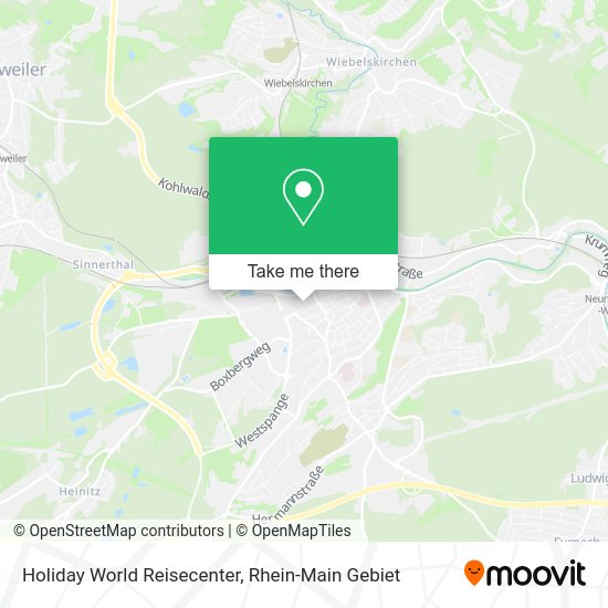 Карта Holiday World Reisecenter