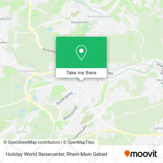 Карта Holiday World Reisecenter