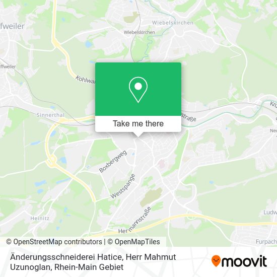 Карта Änderungsschneiderei Hatice, Herr Mahmut Uzunoglan