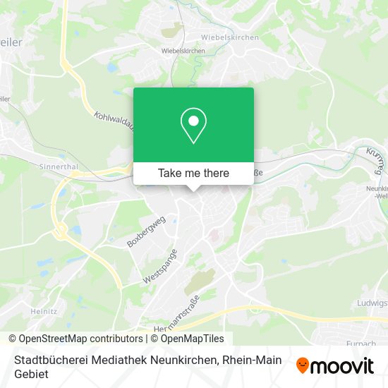 Карта Stadtbücherei Mediathek Neunkirchen