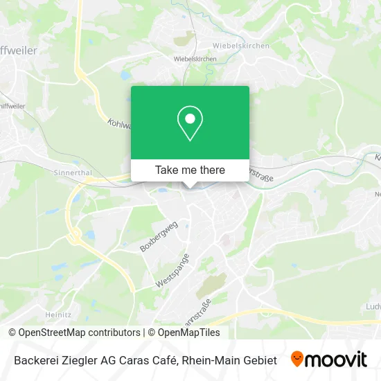 Карта Backerei Ziegler AG Caras Café