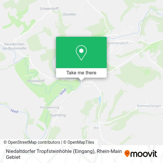 Карта Niedaltdorfer Tropfsteinhöhle (Eingang)