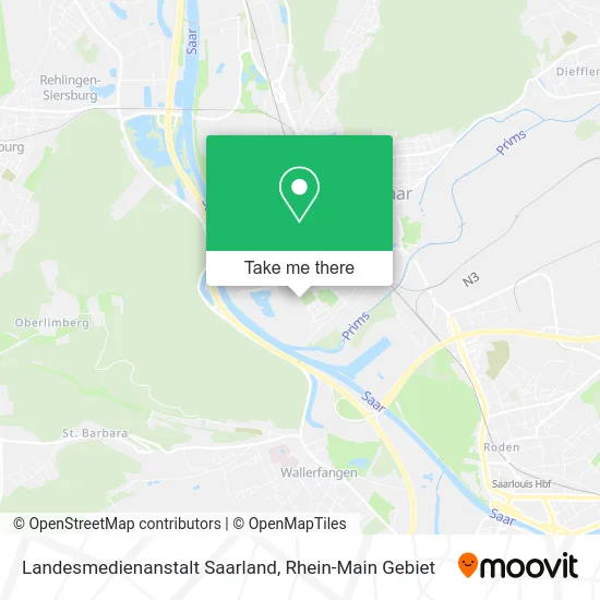 Карта Landesmedienanstalt Saarland