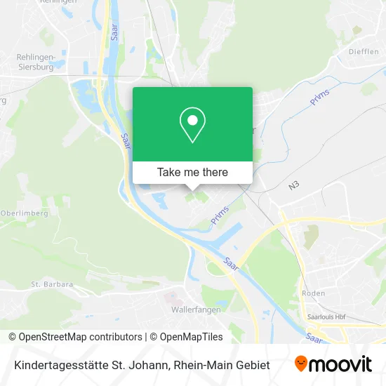 Карта Kindertagesstätte St. Johann