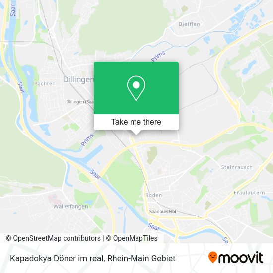 Карта Kapadokya Döner im real