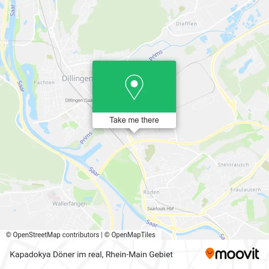 Карта Kapadokya Döner im real