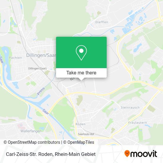 Карта Carl-Zeiss-Str. Roden