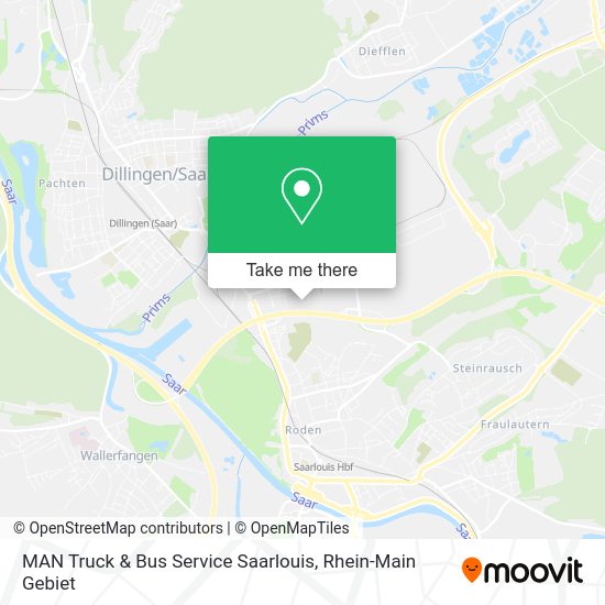 Карта MAN Truck & Bus Service Saarlouis