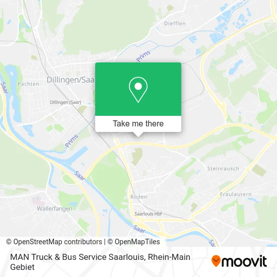 Карта MAN Truck & Bus Service Saarlouis
