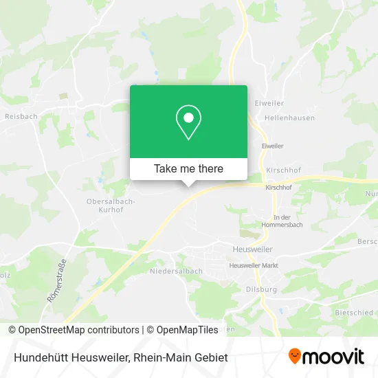 Карта Hundehütt Heusweiler