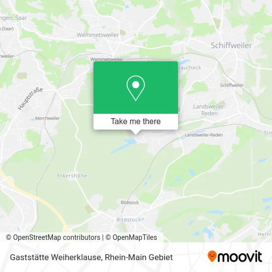Карта Gaststätte Weiherklause