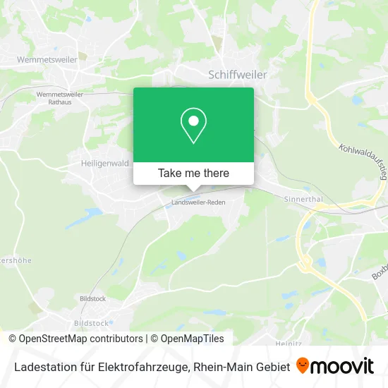Карта Ladestation für Elektrofahrzeuge